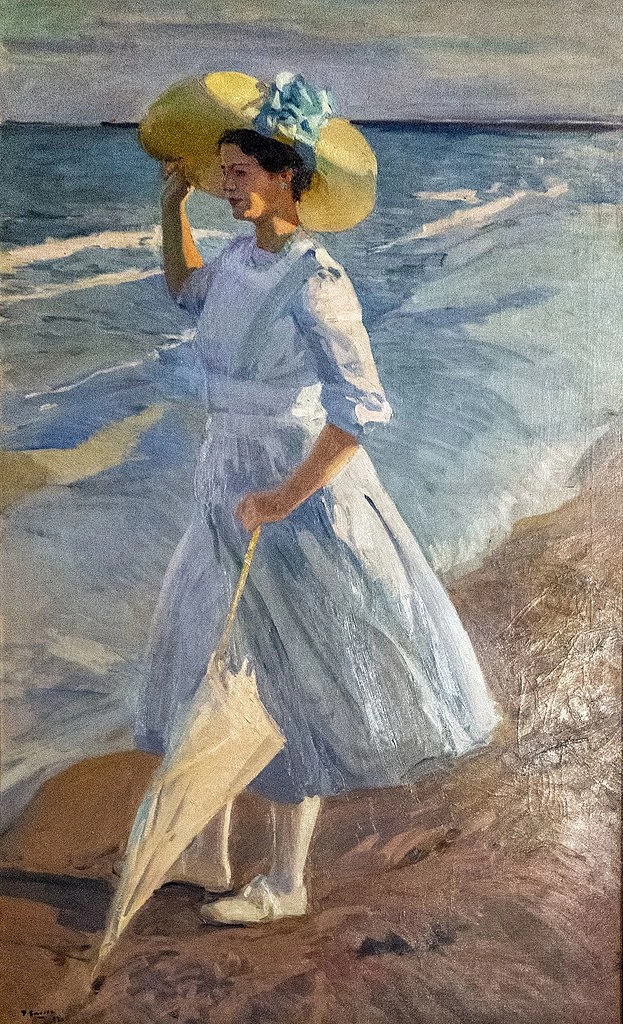 Elena sulla spiaggia, 1909 - Museo Sorolla, Madrid